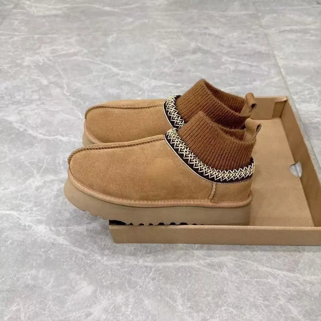 UGG Boots Fur-Lined Rear Bow — 37