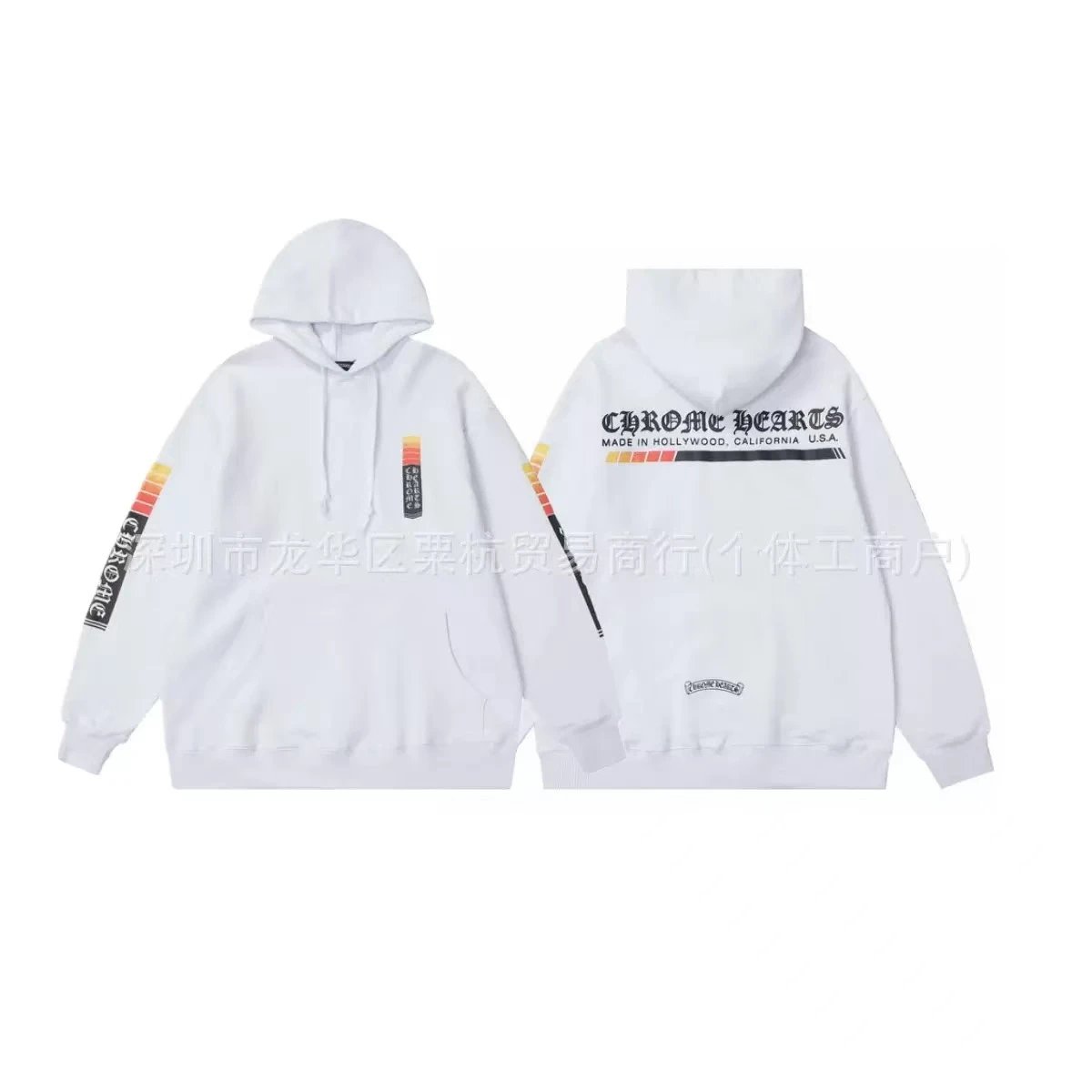 Chrome Hearts Knitwear Zip-Front Ribbed Knit Cardigan with Cross Patches — 19