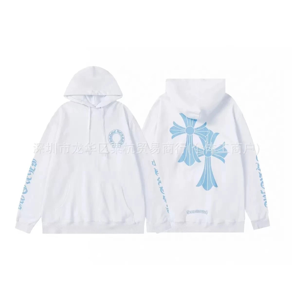 Chrome Hearts Knitwear Zip-Front Ribbed Knit Cardigan with Cross Patches — 13
