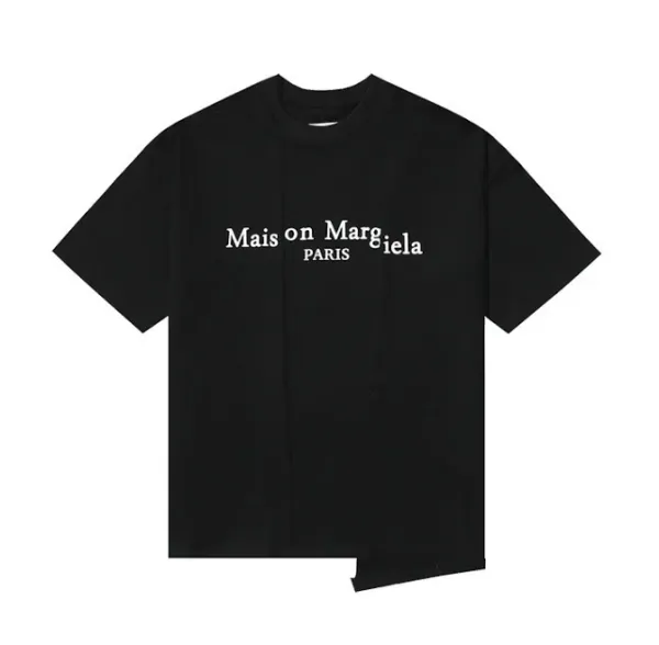 Maison Margiela Tabi Print Black T-Shirt - 1
