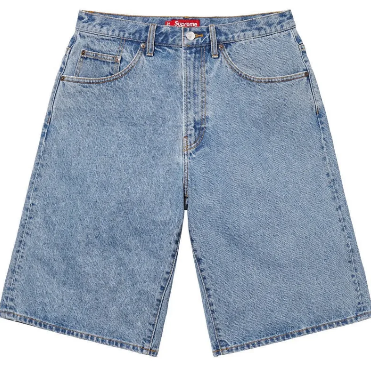 Supreme Number 99 T-Shirt and Denim Shorts Set