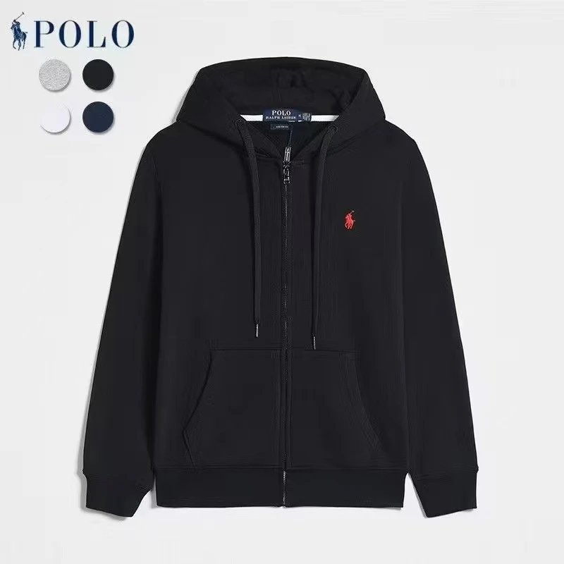 Lacoste Hoodies & Sweatshirts Zip-Up Hooded Sweatshirt with Crocodile Logo — 08