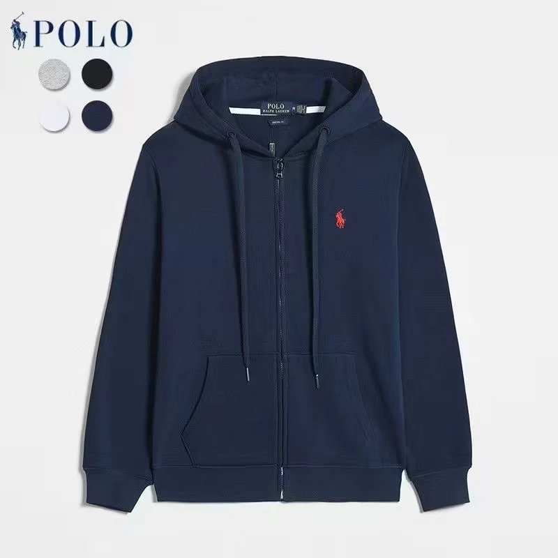 Lacoste Hoodies & Sweatshirts Zip-Up Hooded Sweatshirt with Crocodile Logo — 09