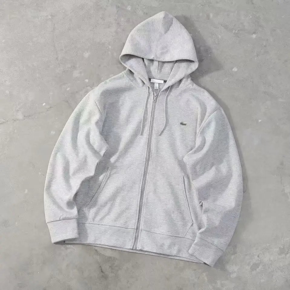 Lacoste Hoodies & Sweatshirts Zip-Up Hooded Sweatshirt with Crocodile Logo — 03