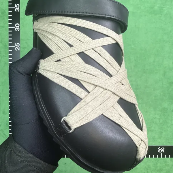 Rick Owens DRKSHDW Crisscross Strap Sandal Black - 8