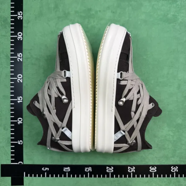 Rick Owens DRKSHDW Ramones Low Beige Sneakers - 4