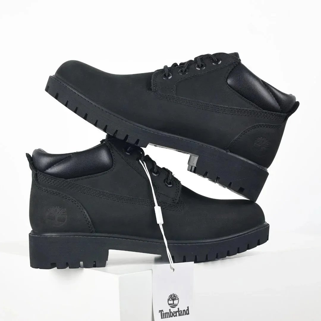 Timberland Premium Chukka Boots Black Nubuck Leather