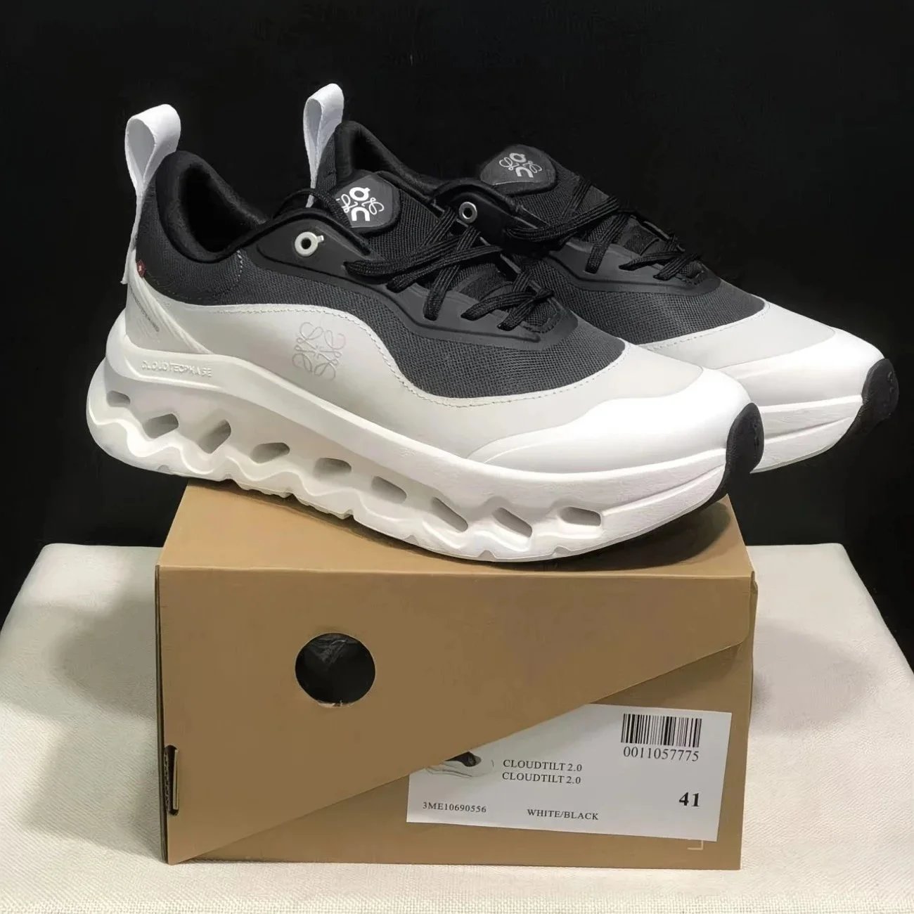 black, white, and gray