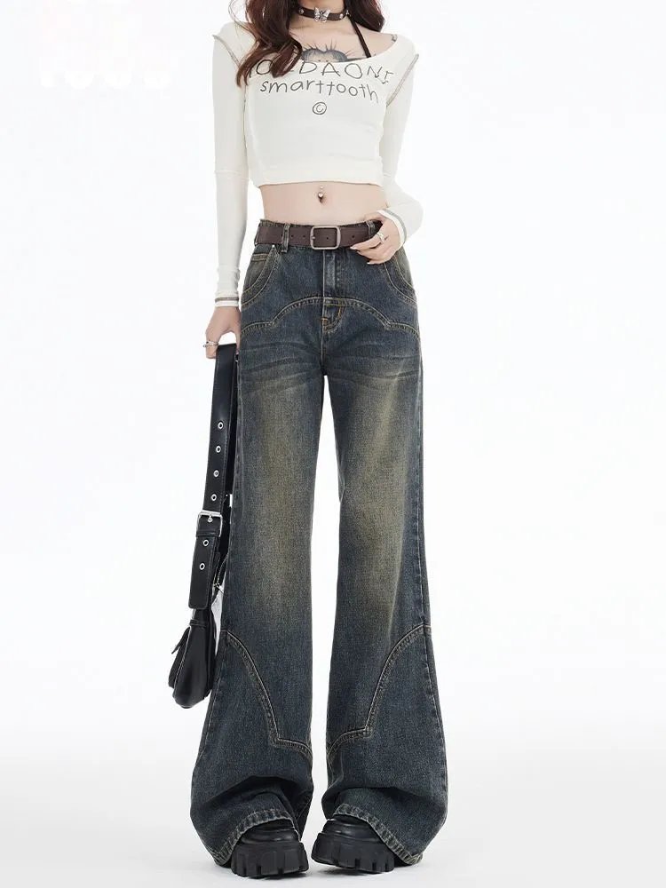 Distressed Gradient Flare Jeans photo 4