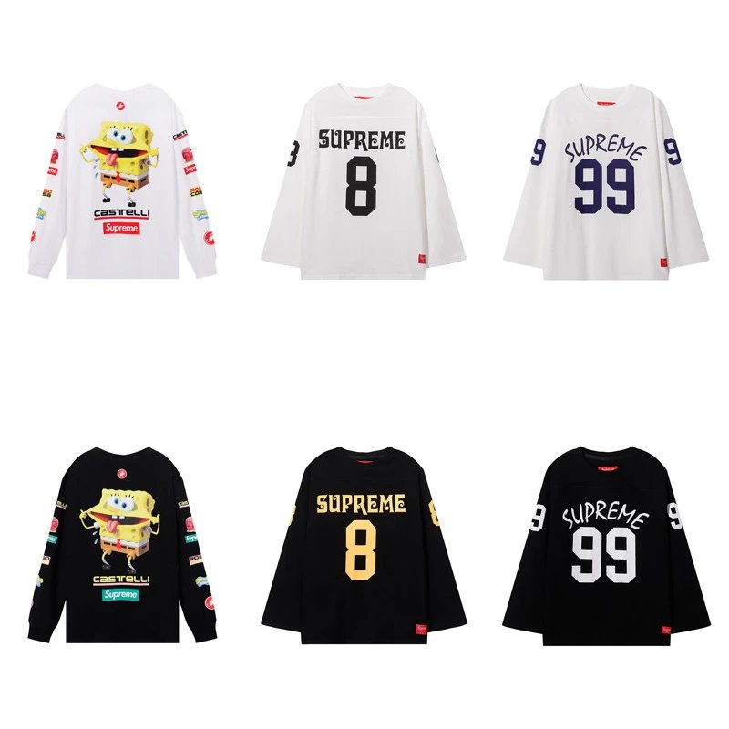 Retro high street short sleeved T-shirt, trendy Instagram top, men's and women's football top, color blocked football short sleeved jersey
