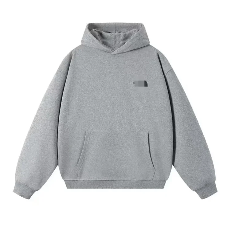The North Face Grey Hoodie with Small Logo