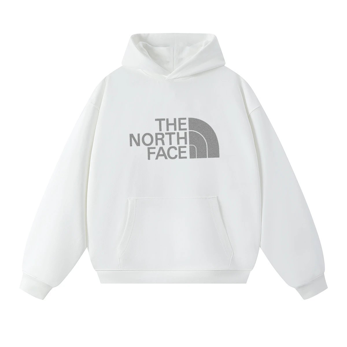 The North Face Large Logo White Hoodie - rep The North Face
