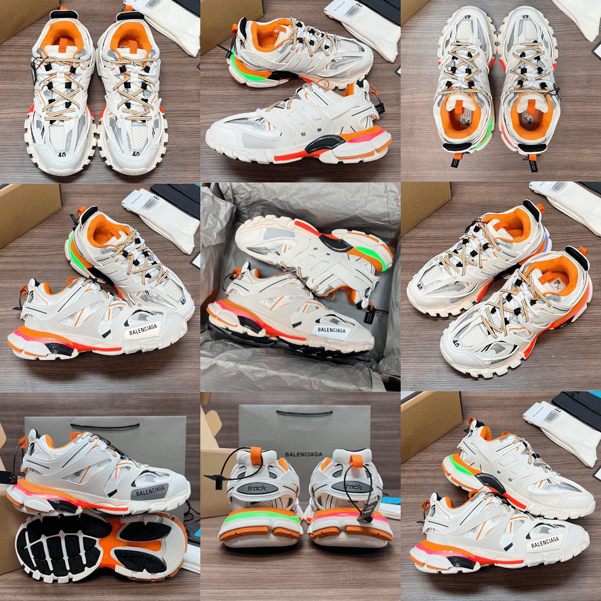VG Batch Track Trainer LED Shoes Full Accessories Reinforced Aircraft Box Packaging JT35QG