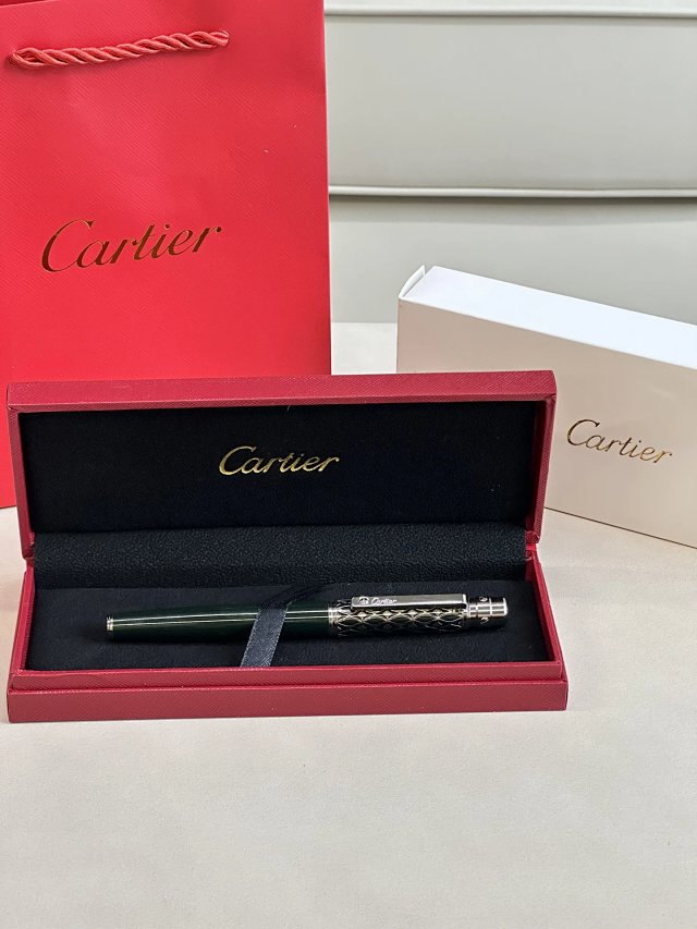 Cartier Cartier Pasha Green Resin Chrome-Plated Luxury Pen - Buy on Kakobuysheetfind