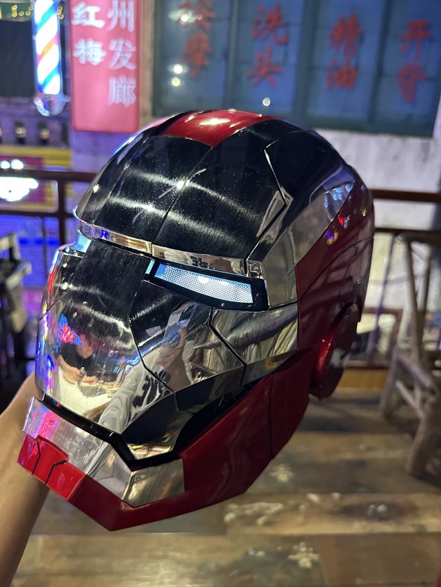 AutoKing ElectronicAutoKing Red Silver LED Smart Helmet - Buy on Kakobuysheetfind