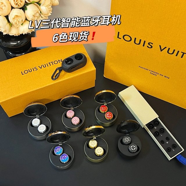 Louis Vuitton Louis Vuitton Black Gold Bluetooth Smart Earphones - Buy on Mulebuy Sheets