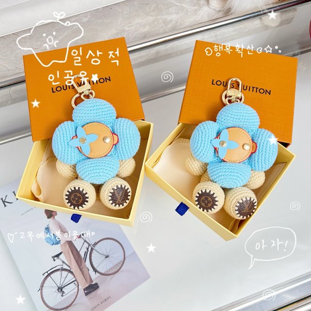 Louis Vuitton Louis Vuitton Blue Flower Doll Keychain Accessory - Buy on Kakobuysheetfind