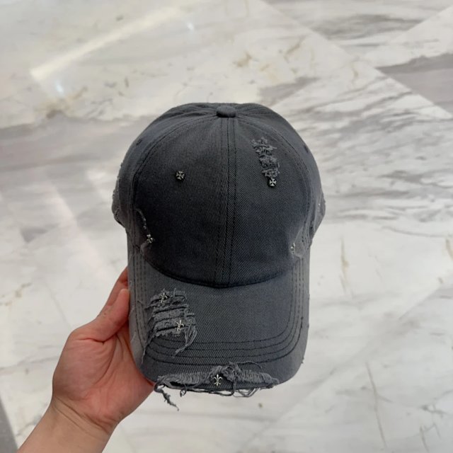 Moncler Moncler Grey Distressed Denim Cotton Baseball Cap Unisex - Buy on Kakobuysheetfind