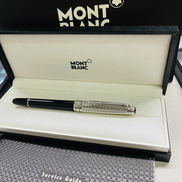 Montblanc Montblanc Black Silver Fountain Pen Platinum Trim - Buy on Mulebuy Sheets