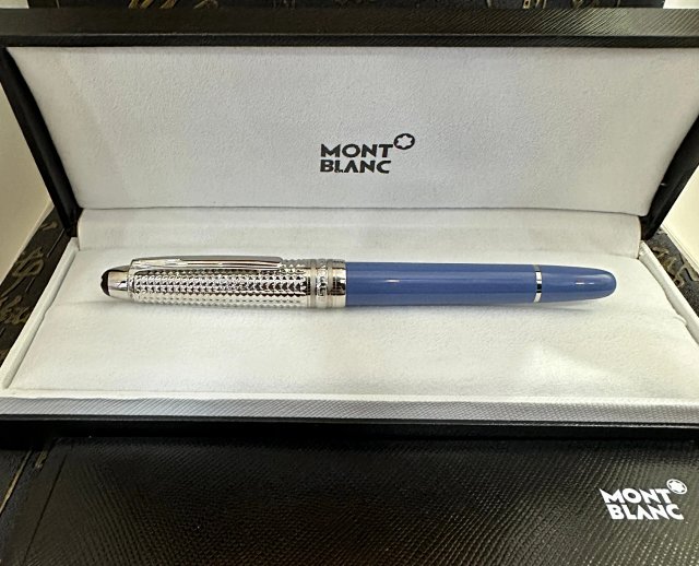 Montblanc Montblanc Meisterstück Blue Silver Fountain Pen - Buy on Mulebuy Sheets