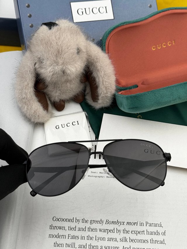 Gucci Gucci Black Aviator Metal Sunglasses for Men Women - Buy on Kakobuysheetfind