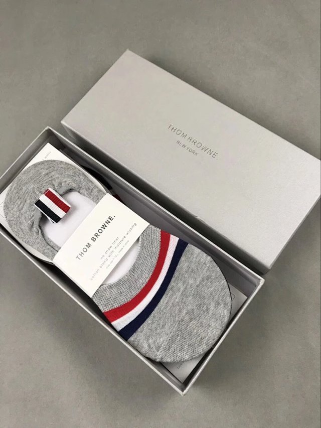 Thom Browne Thom Browne Grey Invisible Ankle Socks Unisex Cotton - Buy on Kakobuysheetfind