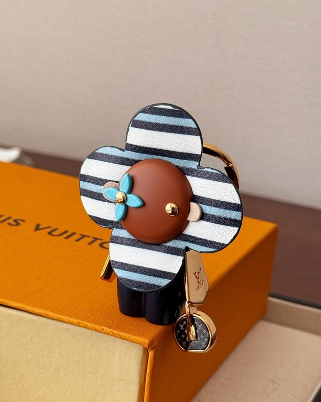 Louis Vuitton Louis Vuitton Blue Flower Striped Leather Charm - Buy on Kakobuysheetfind