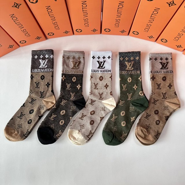  Louis Vuitton Louis Vuitton Monogram Cotton Unisex Mid-Calf Socks - Buy on Kakobuysheetfind