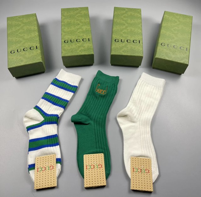 Gucci Gucci Green Stripe Cotton Ribbed Luxury Socks - Buy on Kakobuysheetfind