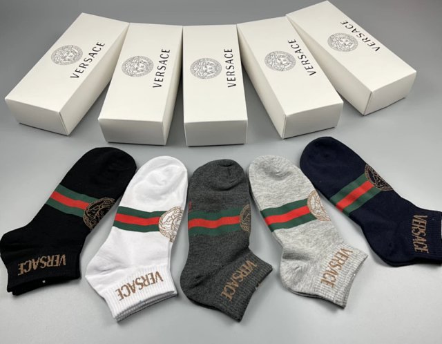 Versace Versace Classic Medusa Gray Cotton Mid-Calf Socks - Buy on Kakobuysheetfind