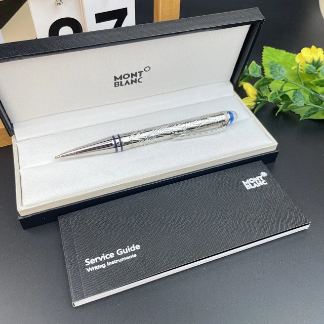 Montblanc Montblanc Silver Limited Edition Ballpoint Pen Sapphire Top - Buy on Kakobuysheetfind