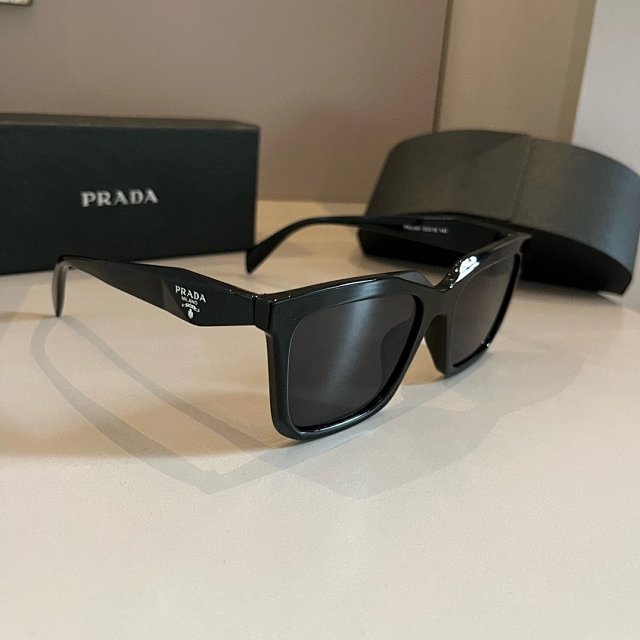 Prada Prada Black Rectangular Unisex Sunglasses UV Protection - Buy on Kakobuysheetfind