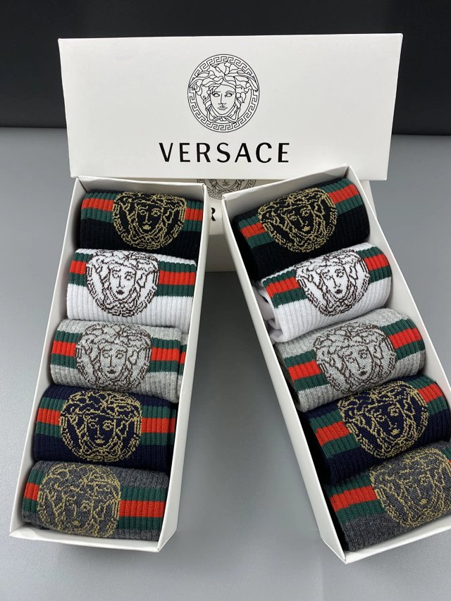 Versace Versace Classic Muse Medusa Multicolor Cotton Socks - Buy on Kakobuysheetfind