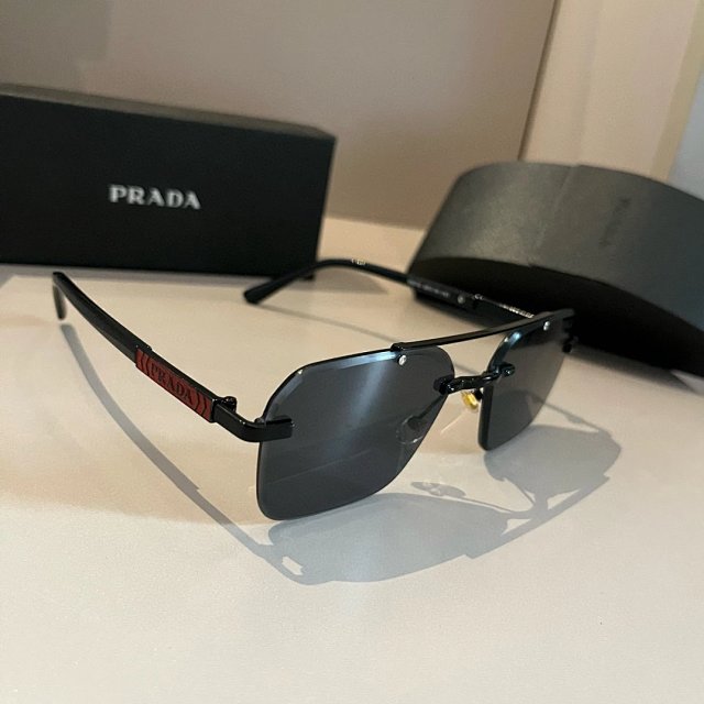 Prada Prada Luna Rossa Black Rimless Sport Sunglasses - Buy on Kakobuysheetfind