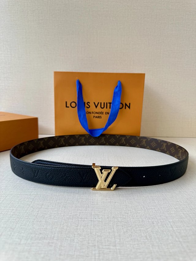 Louis Vuitton Louis Vuitton Monogram Black Reversible Men's Leather Belt - Buy on Mulebuy Sheets