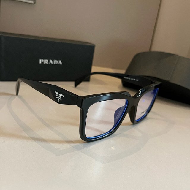 Prada Prada Black Blue Square Acetate Optical Glasses - Buy on Kakobuysheetfind
