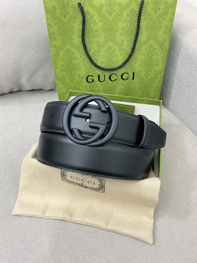 Gucci Gucci Black Leather Double G Buckle Belt - Buy on Mulebuy Sheets