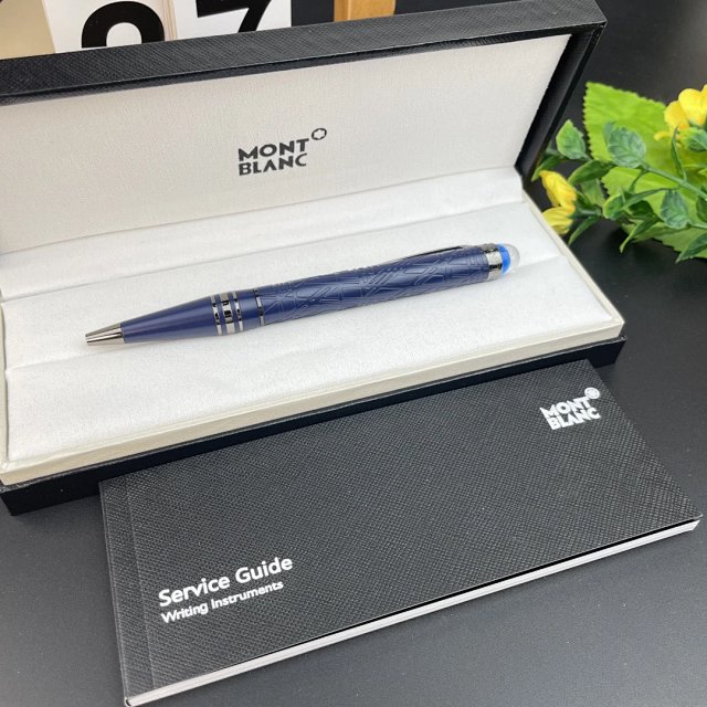 Montblanc Montblanc Blue Geometric Metal Ballpoint Pen - Buy on Kakobuysheetfind