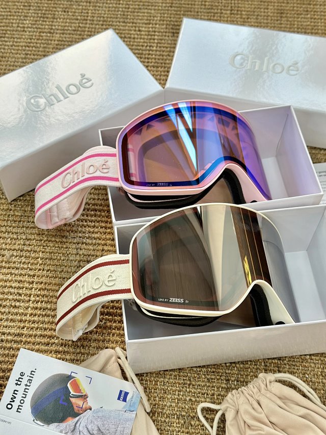 Chloe Chloé Snow Pink White ZEISS Ski Goggles - Buy on Kakobuysheetfind