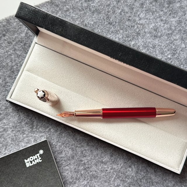 Montblanc Montblanc Red Limited Edition Rose Gold Fountain Pen - Buy on Kakobuysheetfind