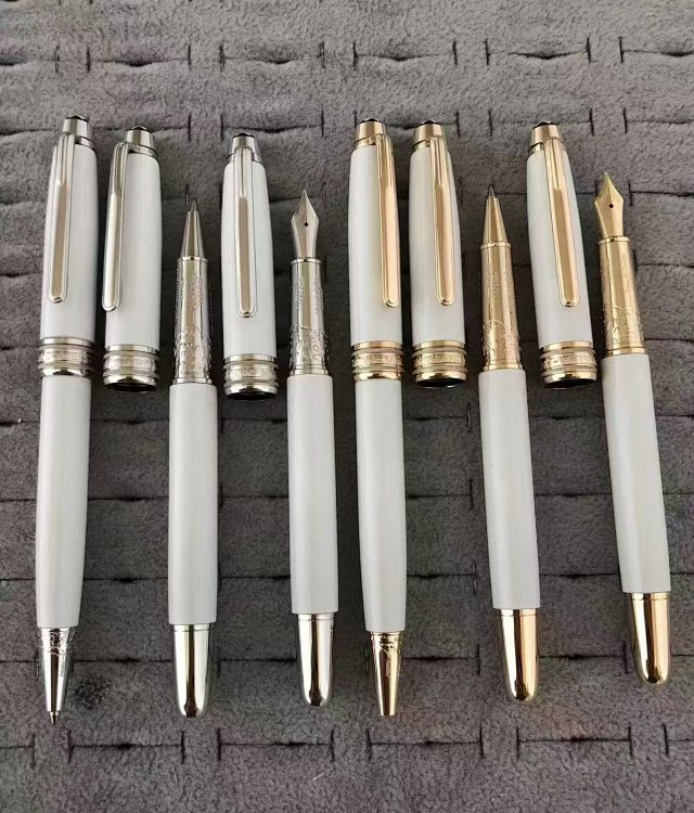 Montblanc Montblanc White Signature Pen Gold Trim Stainless Steel - Buy on Kakobuysheetfind