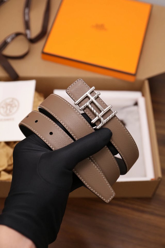 Hermes Hermes Etriviere Taupe Double Wrap Calfskin Bracelet - Buy on Mulebuy Sheets