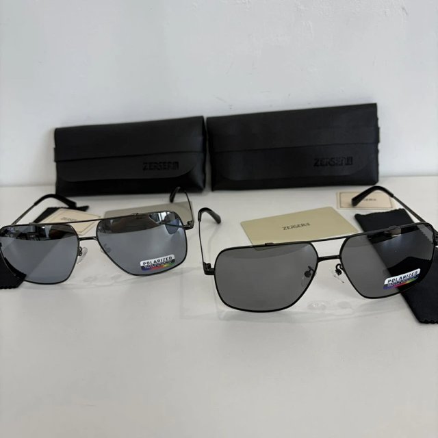 Zerser Zerser Black Alloy Polarized Square Sunglasses - Buy on Kakobuysheetfind