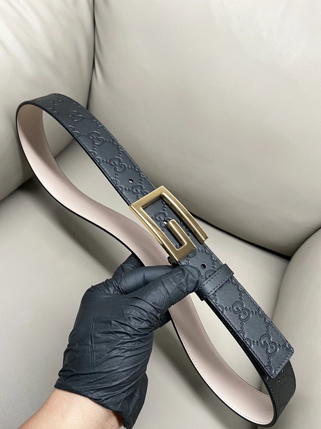 Gucci Gucci Classic Black Leather Belt Gold G Buckle - Buy on Mulebuy Sheets
