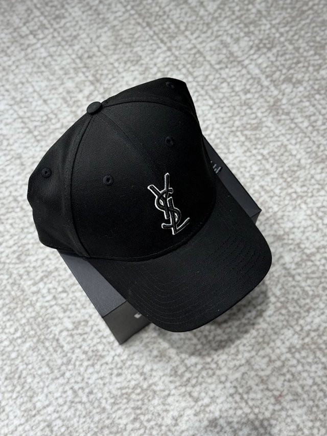 Saint Laurent Saint Laurent Black Cotton 3D YSL Logo Baseball Cap - Buy on Kakobuysheetfind