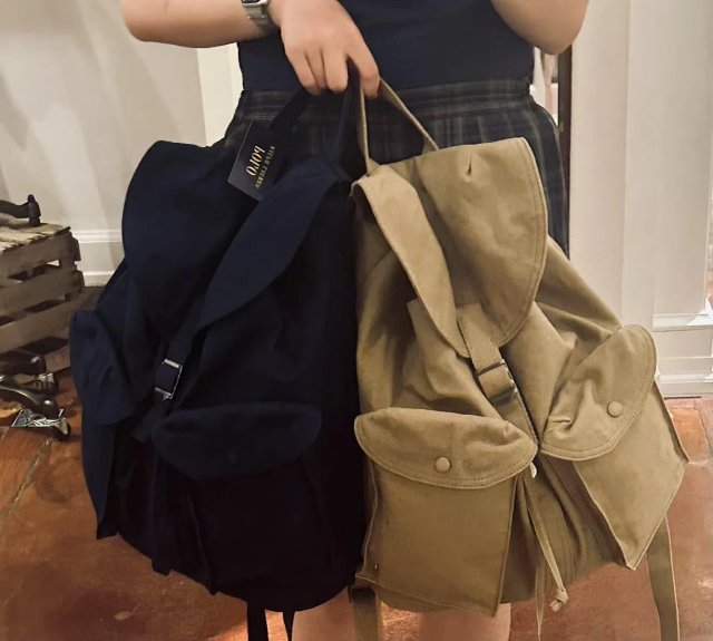 Ralph Lauren Ralph Lauren Vintage Khaki Canvas Backpack - Buy on Kakobuysheetfind