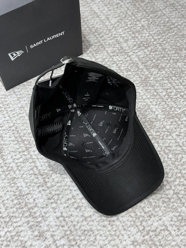 Saint Laurent Saint Laurent Black 9FORTY Unisex Cotton Baseball Cap - Buy on Kakobuysheetfind