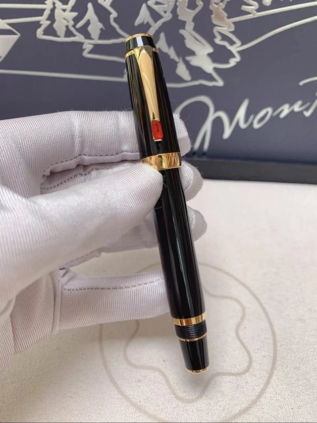 Montblanc Montblanc Black Gold Ruby Luxury Fountain Pen - Buy on Kakobuysheetfind