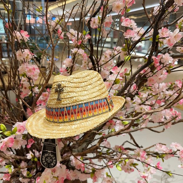 Chrome Hearts Chrome Hearts Beige Straw Hat Summer Unisex - Buy on Kakobuysheetfind