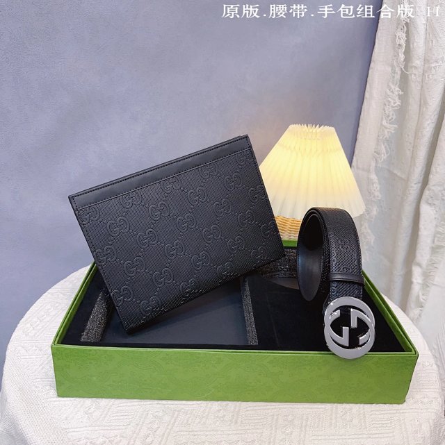 Gucci Gucci Double G Black Leather Clutch Bag for Men - Buy on Mulebuy Sheets